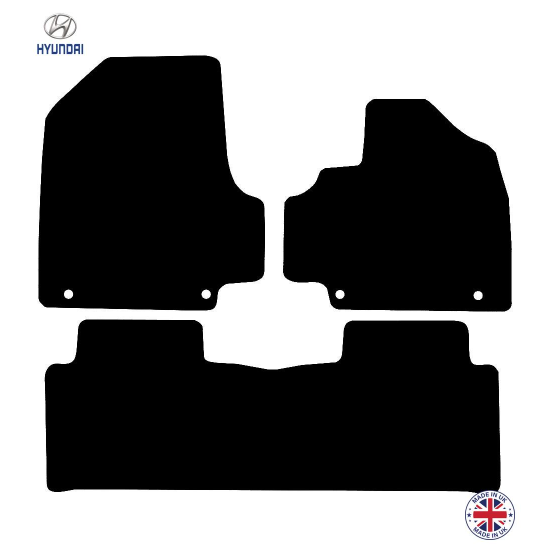 Hyundai Ioniq 5 Fixed Centre Console 2020-2024 Car Floor Mat Set