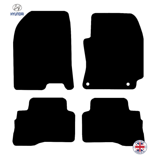 Hyundai Kona Hybrid Non Electric 2017-2024 Car Floor Mat Set