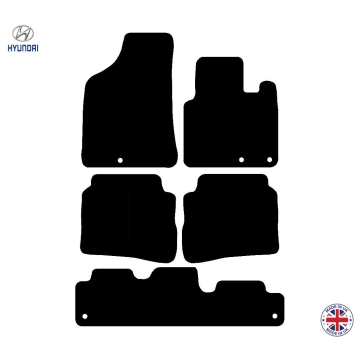Hyundai Santa Fe 7 Seat 2010-2012 Car Floor Mat Set
